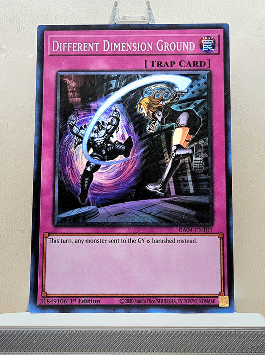 Yugioh! 1x Different Dimension Ground (RA04 - Super Rare) 1st Edition