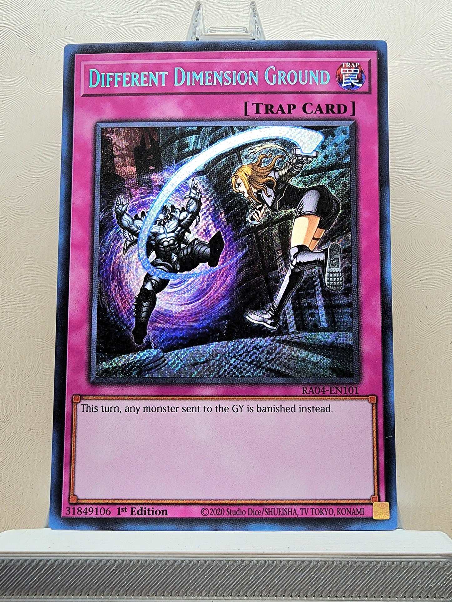Yugioh! 1x Different Dimension Ground (RA04 - Secret Rare) 1st Edition