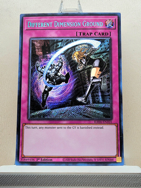 Yugioh! 1x Different Dimension Ground (RA04 - Secret Rare) 1st Edition