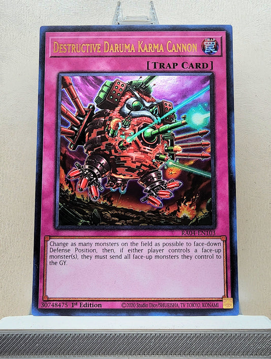 Yugioh! 1x Destructive Daruma Karma Cannon (RA04 - Ultra Rare) 1st Edition