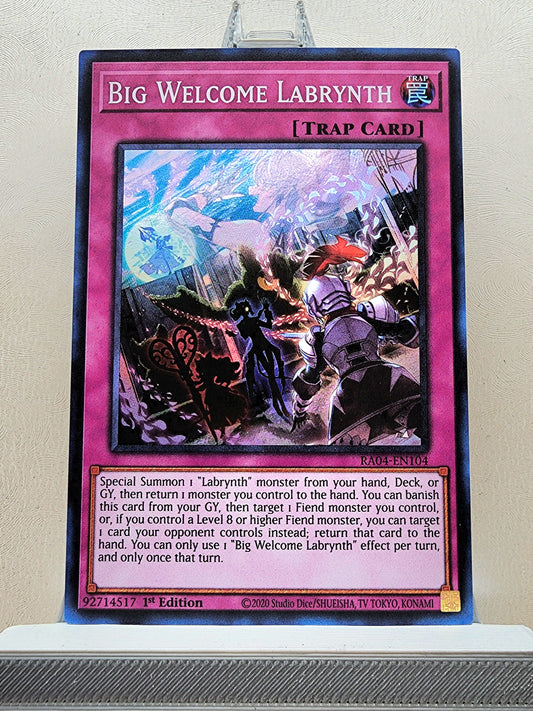 Yugioh! 1x Big Welcome Labrynth (RA04 - Super Rare) 1st Edition