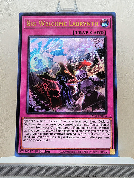 Yugioh! 1x Big Welcome Labrynth (RA04 - Ultra Rare) 1st Edition