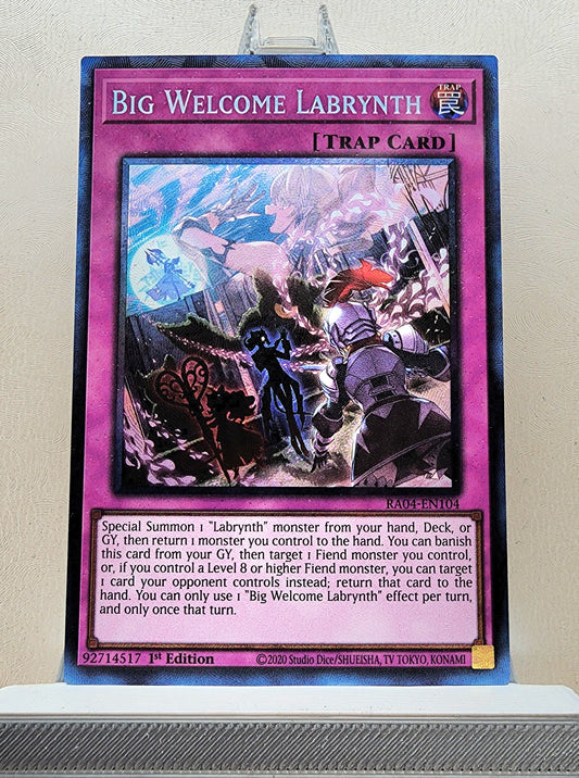 Yugioh! 1x Big Welcome Labrynth (RA04 - Prismatic Collectors Rare) 1st Edition