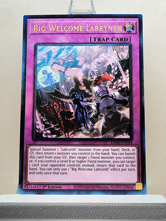 Yugioh! 1x Big Welcome Labrynth (RA04 - Prismatic Ultimate Rare) 1st Edition
