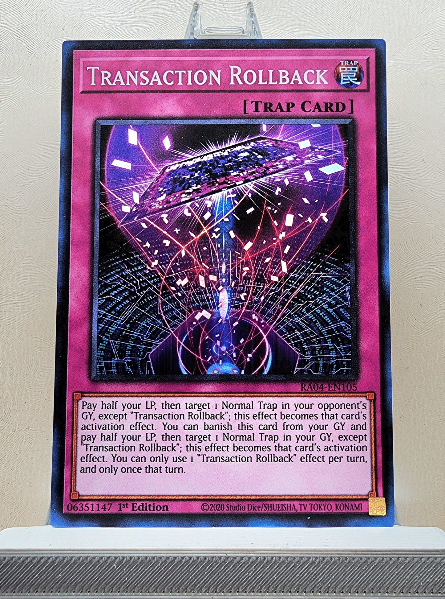 Yugioh! 1x Transaction Rollback (RA04 - Super Rare) 1st Edition