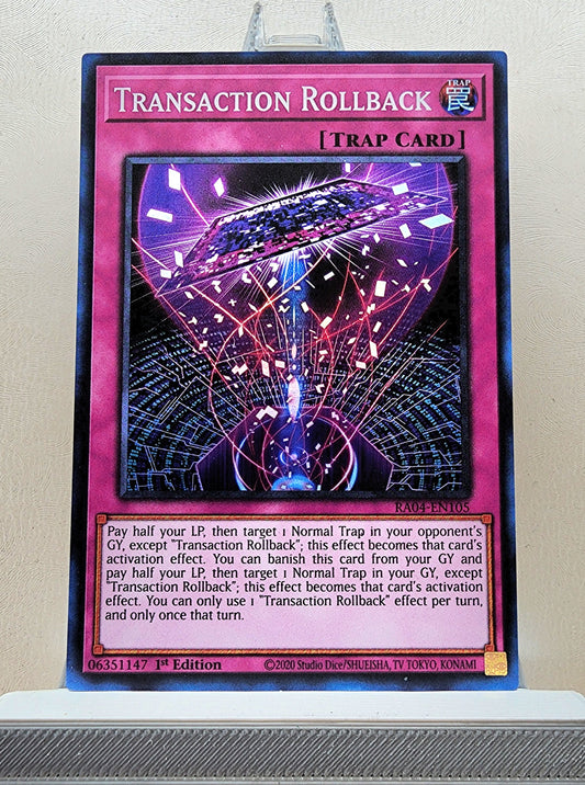 Yugioh! 1x Transaction Rollback (RA04 - Super Rare) 1st Edition