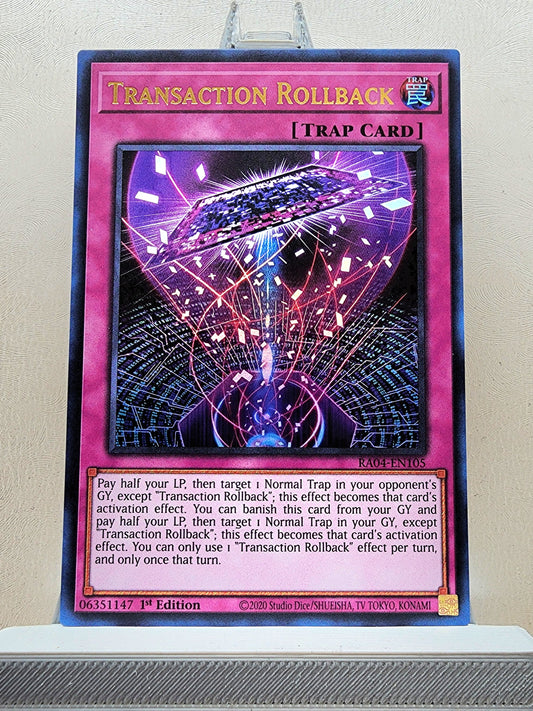 Yugioh! 1x Transaction Rollback (RA04 - Ultra Rare) 1st Edition