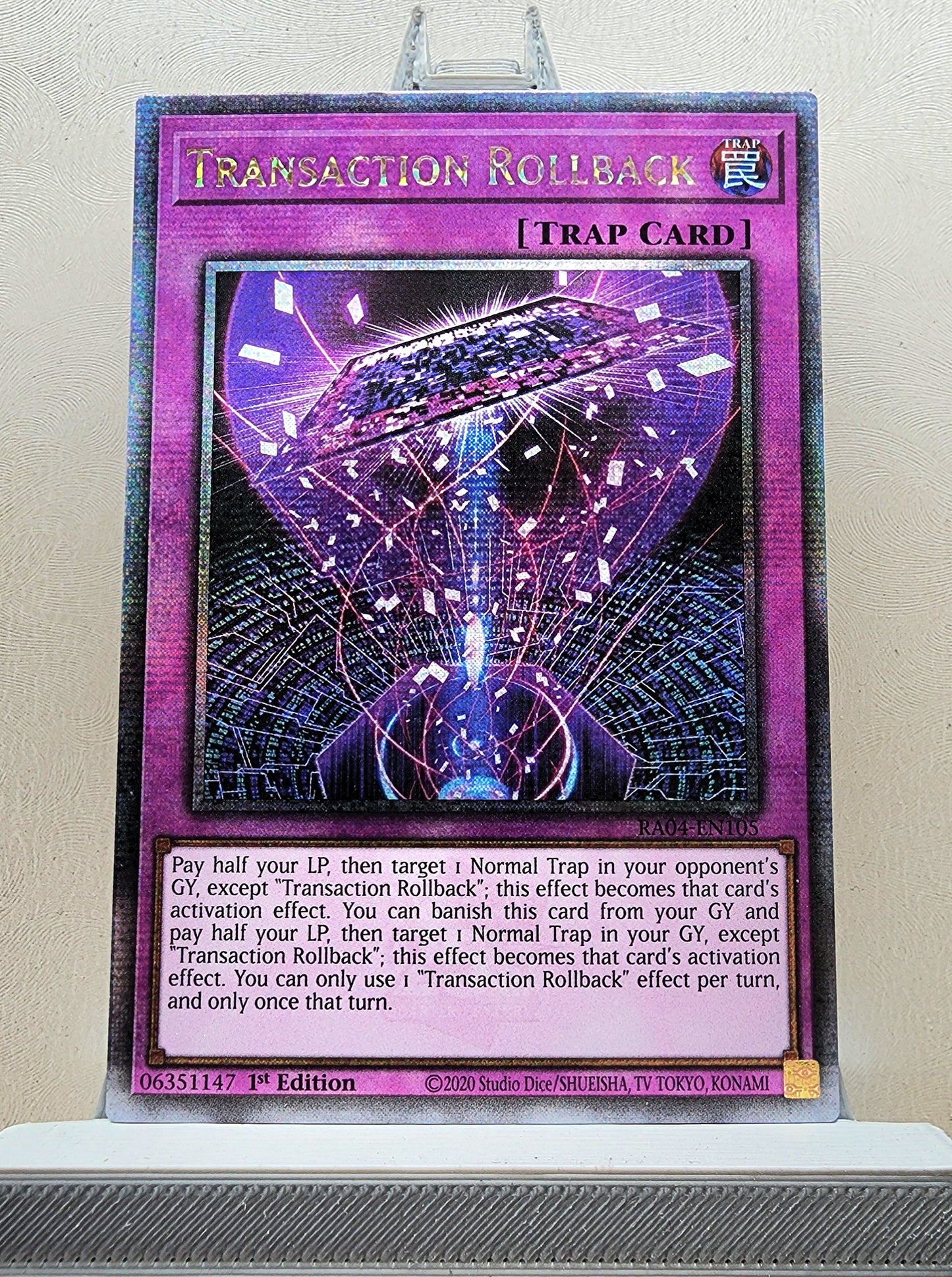 Yugioh! 1x Transaction Rollback (RA04 - Quarter Century Secret Rare) 1st Edition