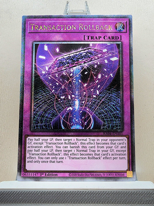 Yugioh! 1x Transaction Rollback (RA04 - Quarter Century Secret Rare) 1st Edition