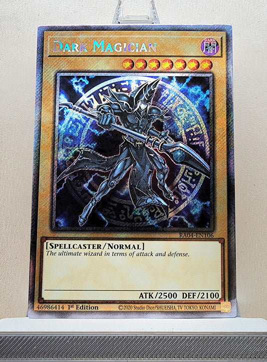 Yugioh! 1x Dark Magician 7th Art (RA04 - Platinum Secret Rare) 1st Edition