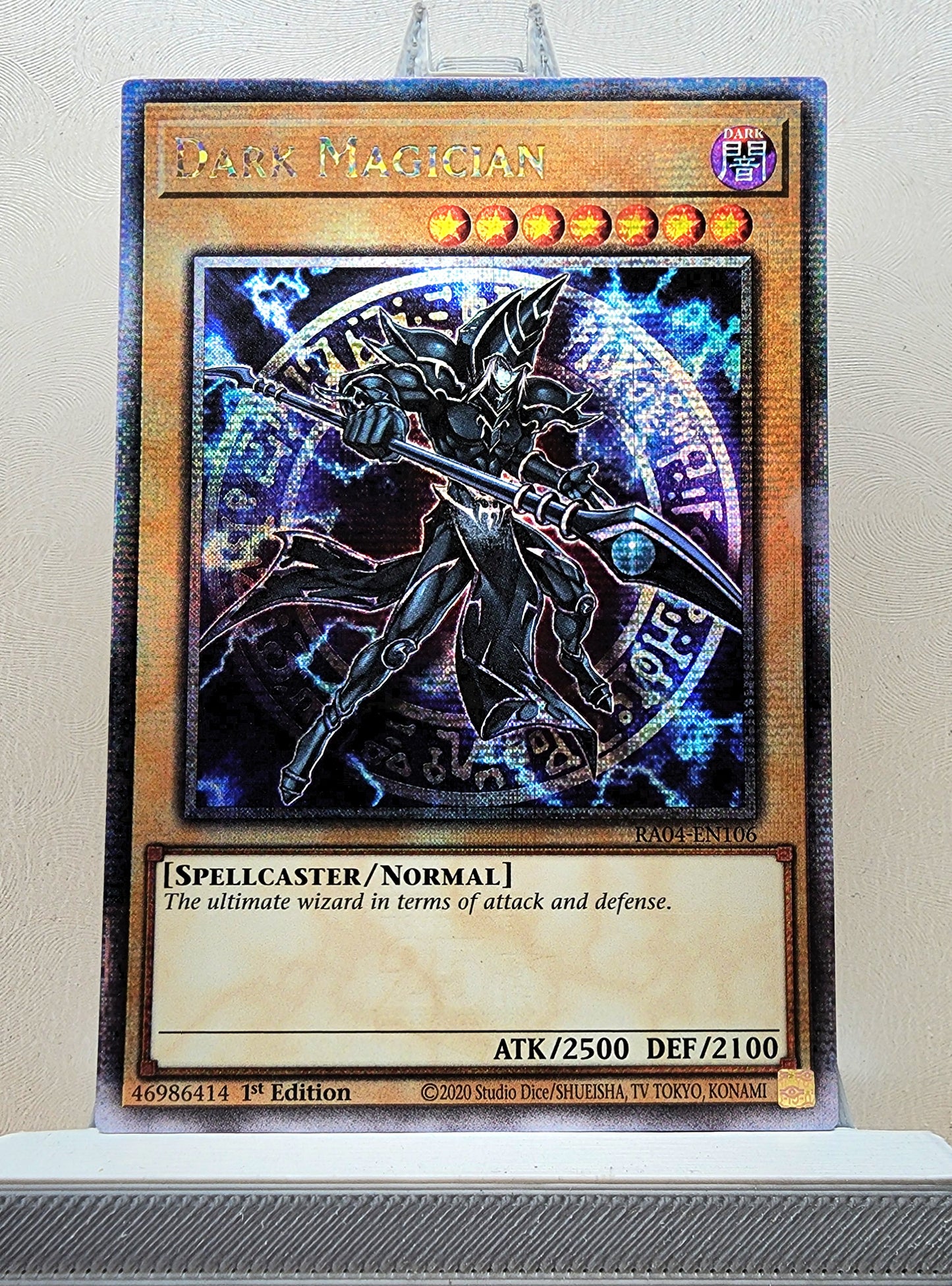 Yugioh! 1x Dark Magician 7th Art (RA04 - Quarter Century Secret Rare) 1st Edition