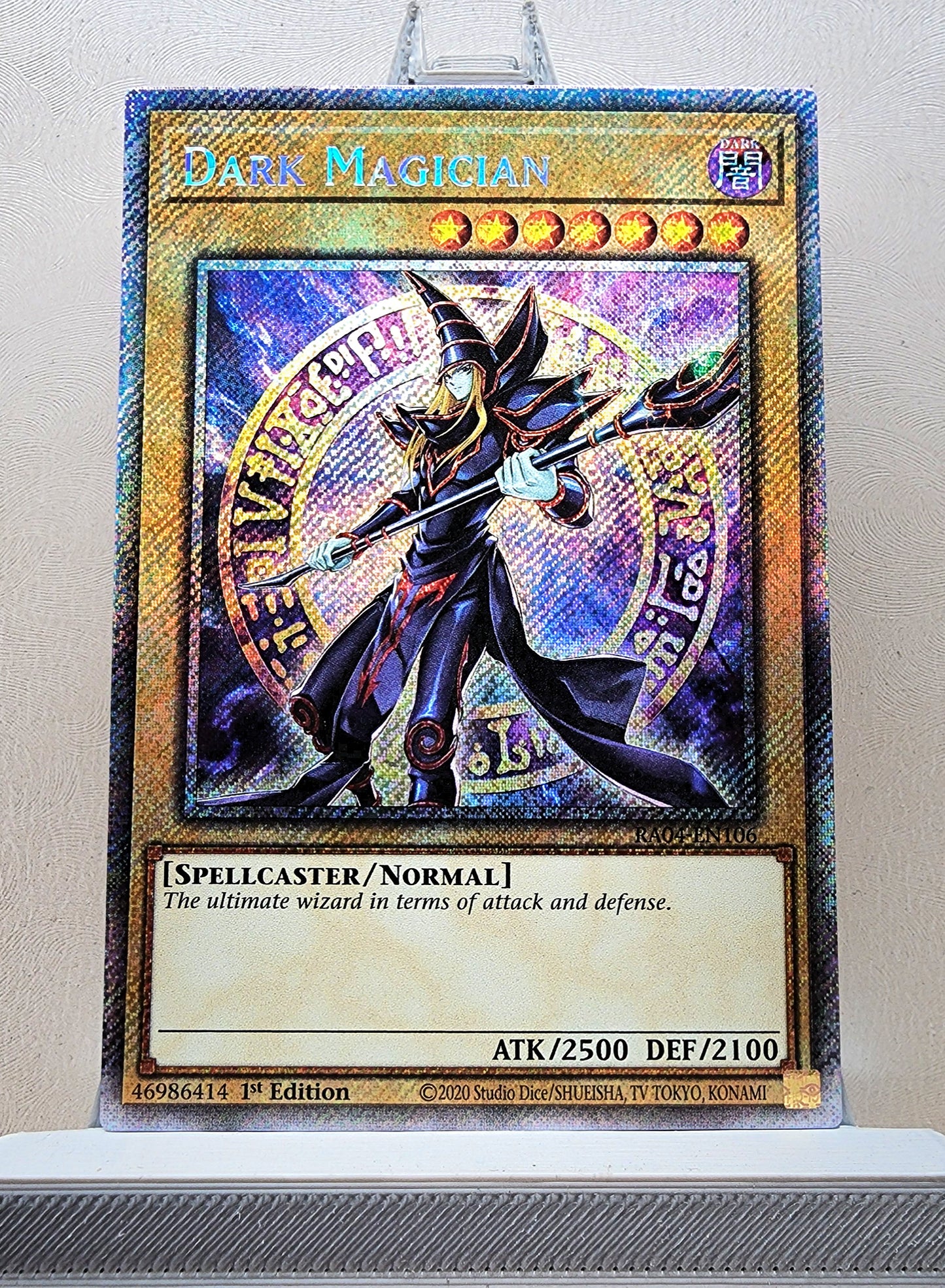 Yugioh! 1x Dark Magician 8th Art (RA04 - Platinum Secret Rare) 1st Edition