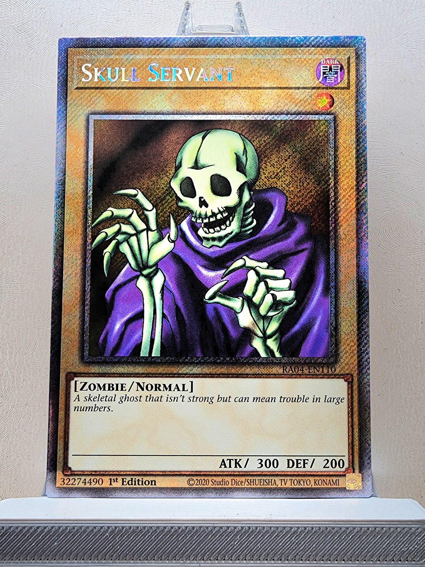 Yugioh! 1x Skull Servant (RA04 - Platinum Secret Rare) 1st Edition