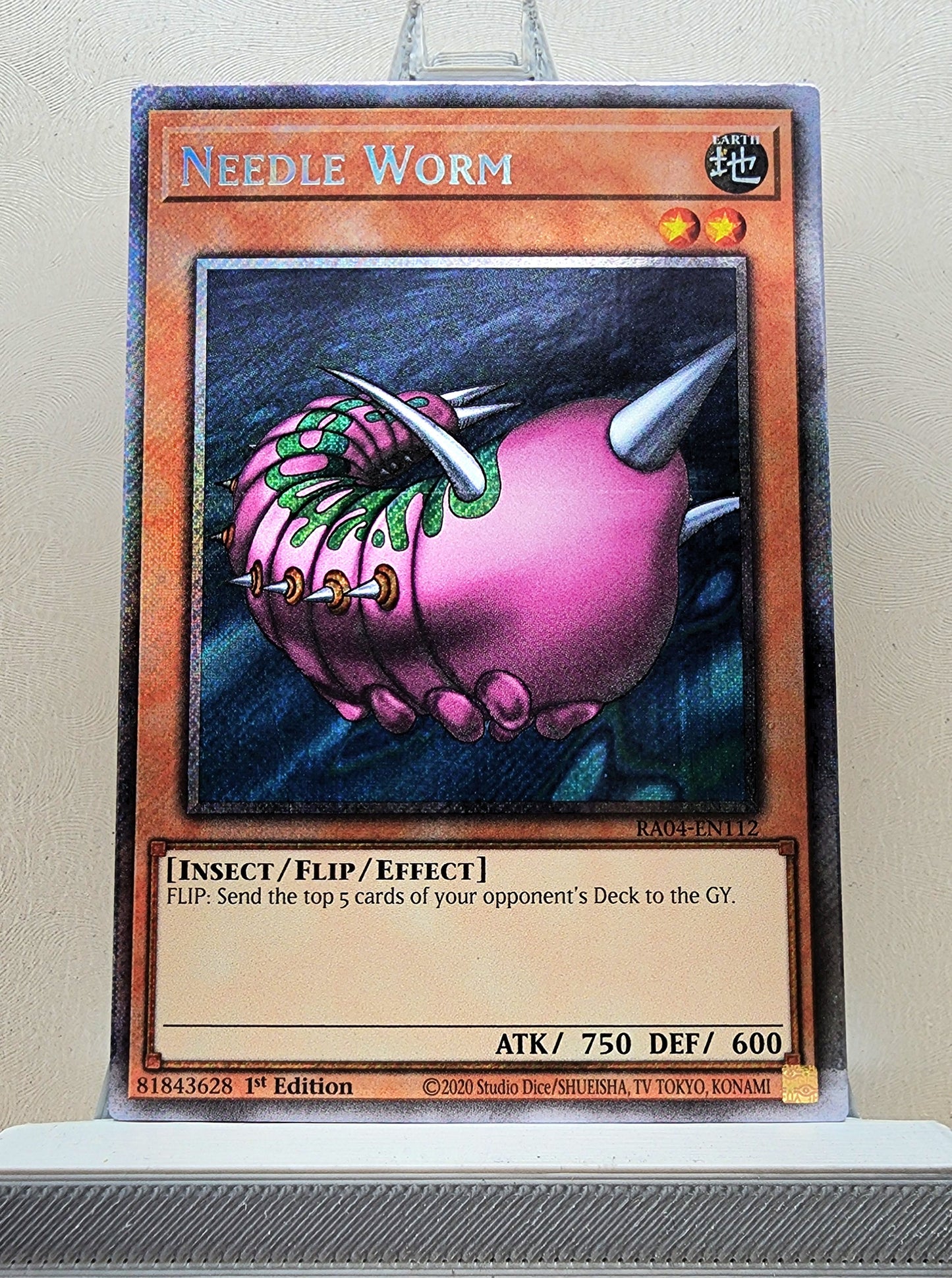 Yugioh! 1x Needle Worm (RA04 - Platinum Secret Rare) 1st Edition