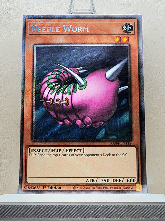 Yugioh! 1x Needle Worm (RA04 - Platinum Secret Rare) 1st Edition