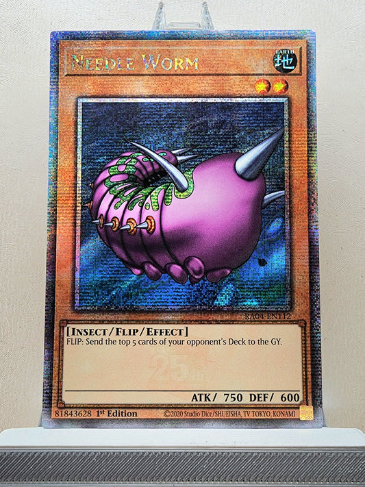 Yugioh! 1x Needle Worm (RA04 - Quarter Century Secret Rare) 1st Edition