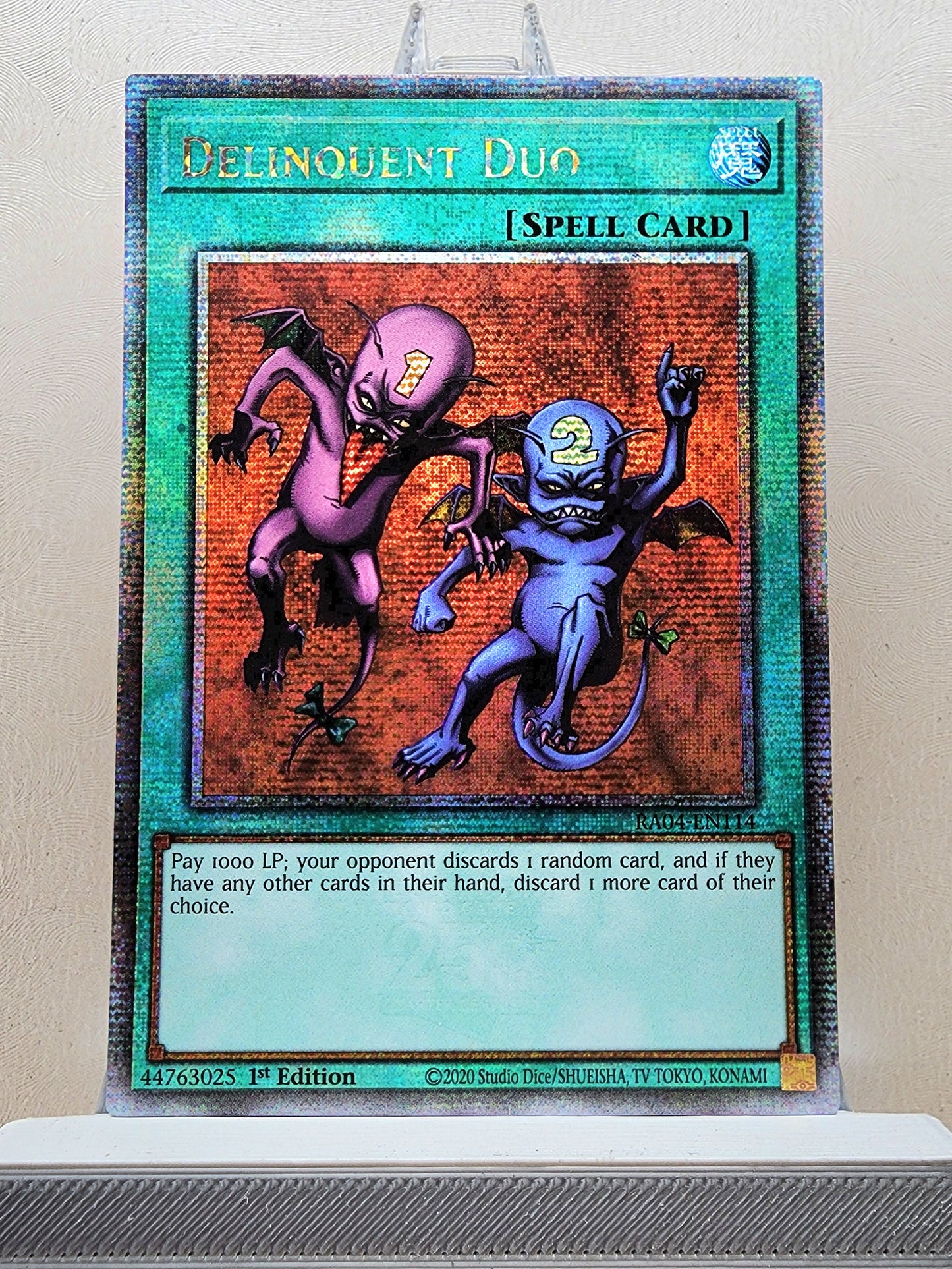 Yugioh! 1x Delinquent Duo (RA04 - Quarter Century Secret Rare) 1st Edition