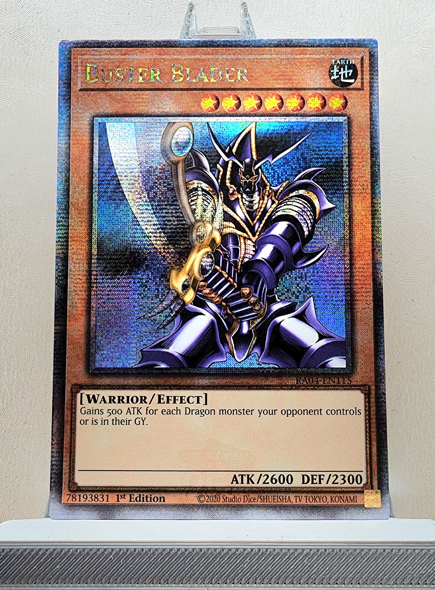 Yugioh! 1x Buster Blader (RA04 - Quarter Century Secret Rare) 1st Edition