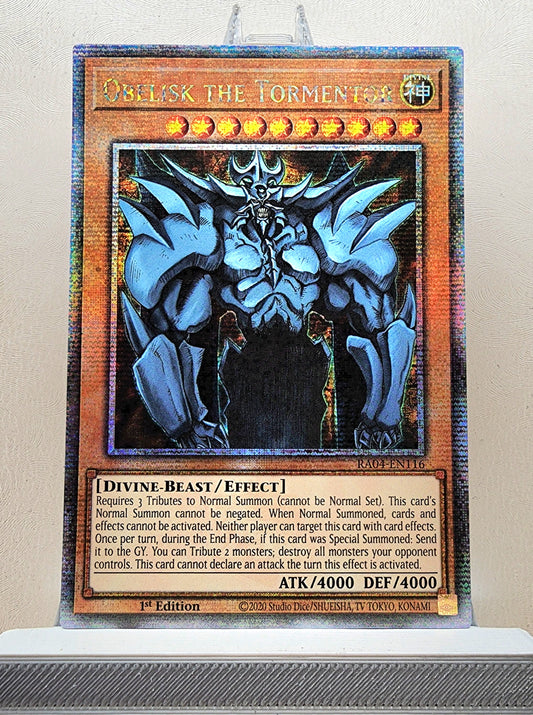 Yugioh! 1x Obelisk the Tormentor (RA04 - Quarter Century Secret Rare) 1st Edition