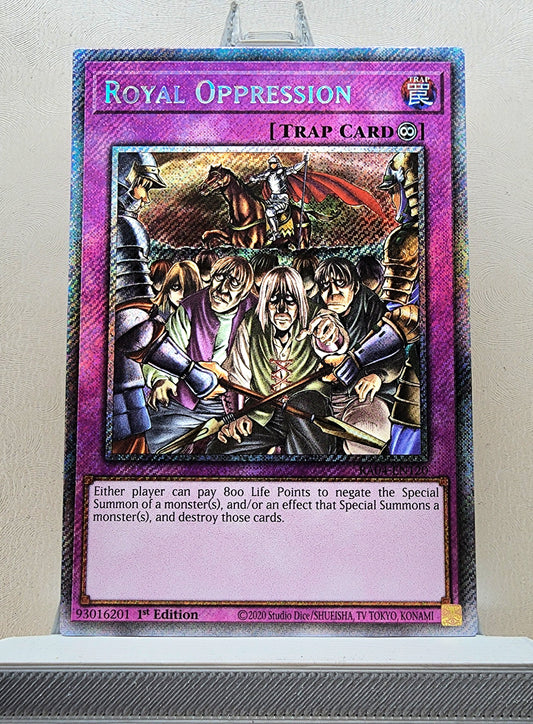 Yugioh! 1x Royal Oppression (RA04 - Platinum Secret Rare) 1st Edition
