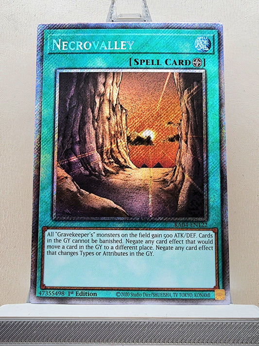 Yugioh! 1x Necrovalley (RA04 - Platinum Secret Rare) 1st Edition