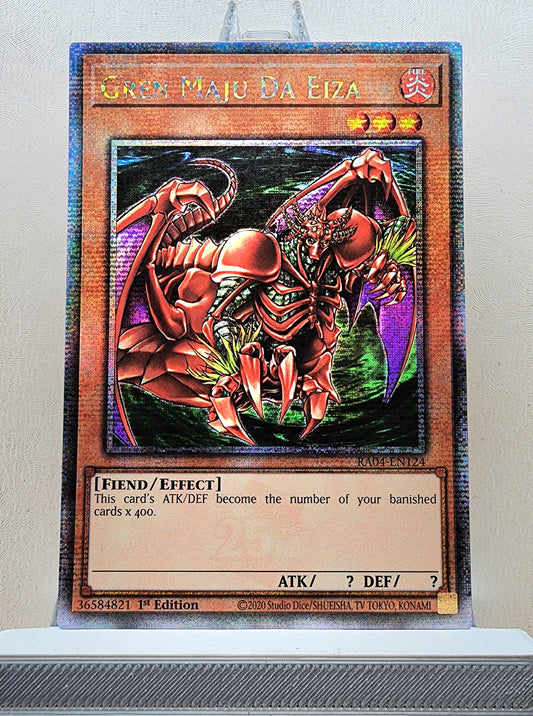 Yugioh! 1x Gren Maju Da Eiza (RA04 - Quarter Century Secret Rare) 1st Edition