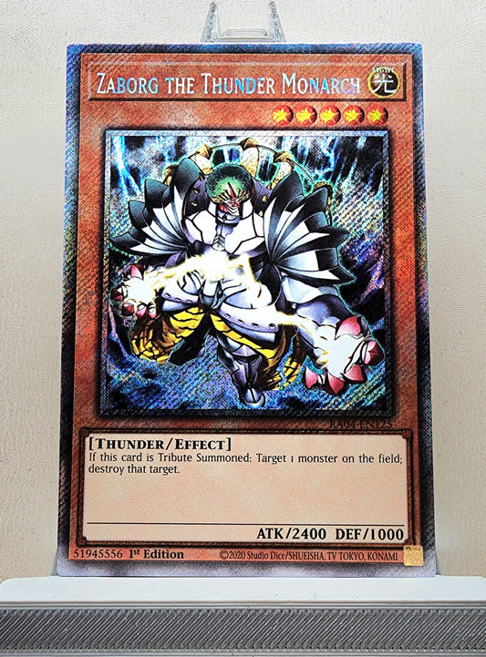 Yugioh! 1x Zaborg the Thunder Monarch (RA04 - Platinum Secret Rare) 1st Edition
