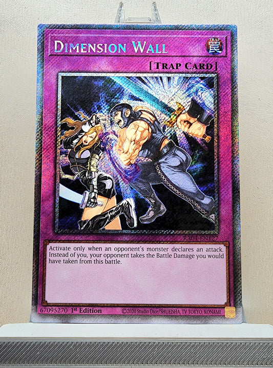 Yugioh! 1x Dimension Wall (RA04 - Platinum Secret Rare) 1st Edition