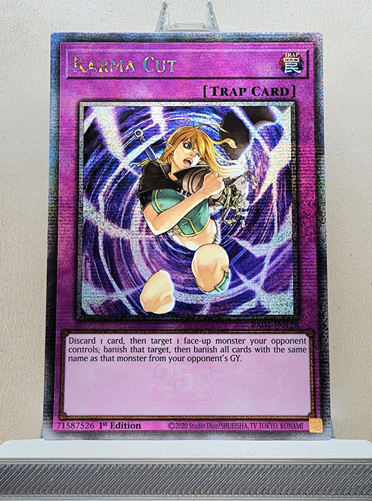 Yugioh! 1x Karma Cut (RA04 - Quarter Century Secret Rare) 1st Edition