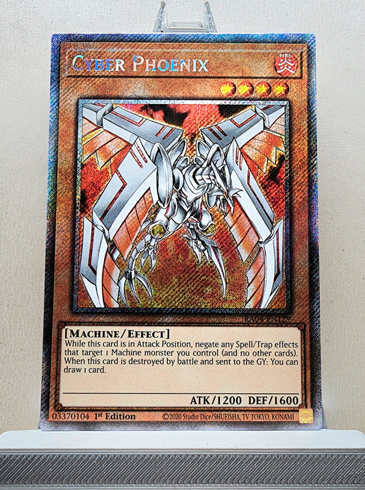 Yugioh! 1x Cyber Phoenix (RA04 - Platinum Secret Rare) 1st Edition