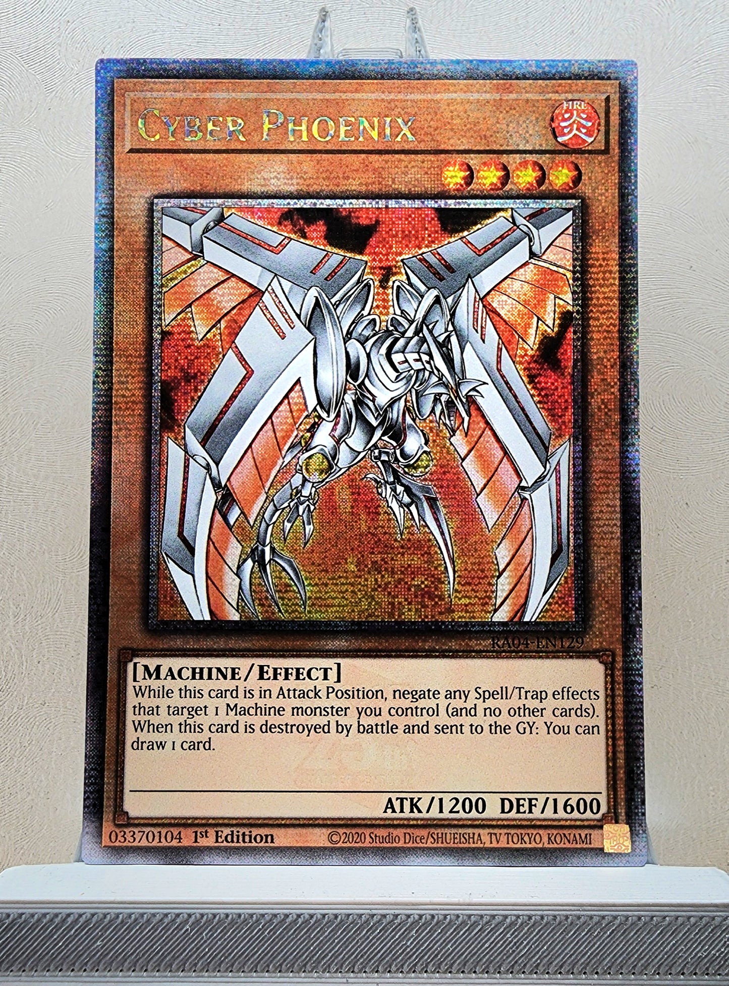 Yugioh! 1x Cyber Phoenix (RA04 - Quarter Century Secret Rare) 1st Edition