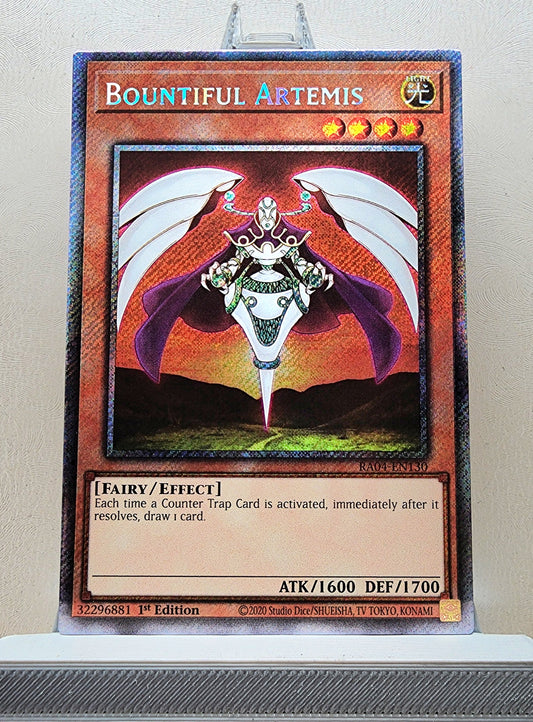 Yugioh! 1x Bountiful Artemis (RA04 - Platinum Secret Rare) 1st Edition