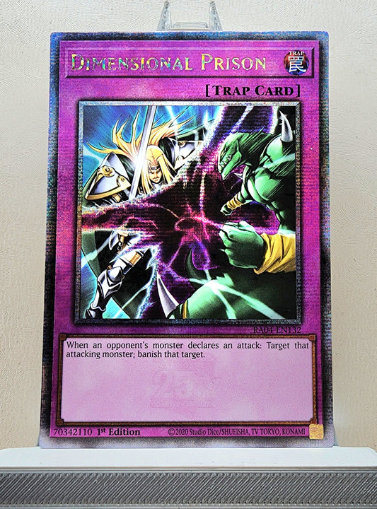 Yugioh! 1x Dimensional Prison (RA04 - Quarter Century Secret Rare) 1st Edition