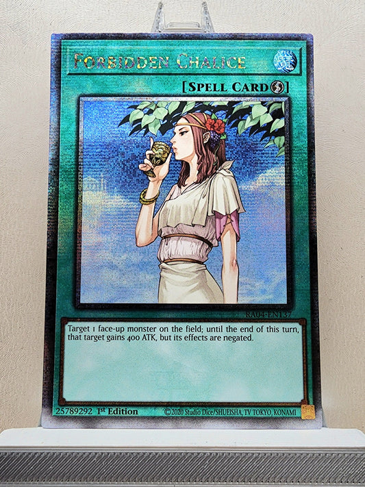 Yugioh! 1x Forbidden Chalice (RA04 - Quarter Century Secret Rare) 1st Edition