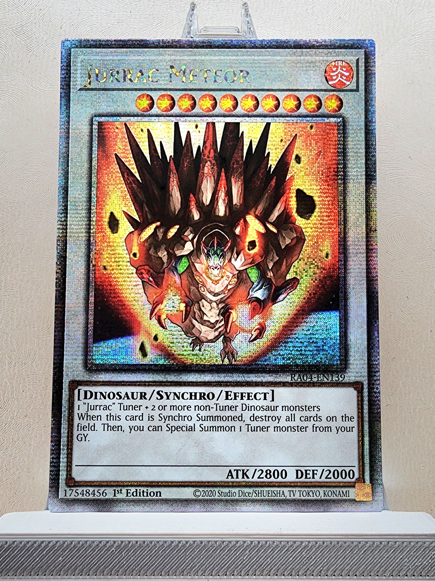 Yugioh! 1x Jurrac Meteor (RA04 - Quarter Century Secret Rare) 1st Edition