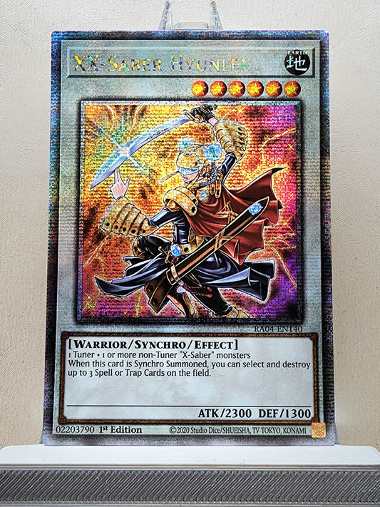 Yugioh! 1x XX-Saber Hyunlei (RA04 - Quarter Century Secret Rare) 1st Edition