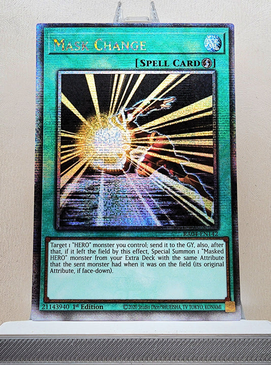 Yugioh! 1x Mask Change (RA04 - Quarter Century Secret Rare) 1st Edition