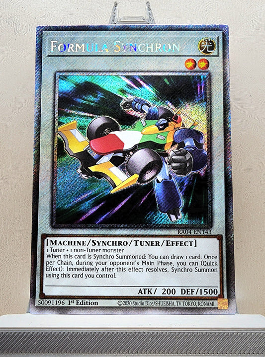 Yugioh! 1x Formula Synchron (RA04 - Platinum Secret Rare) 1st Edition