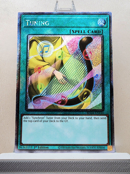 Yugioh! 1x Tuning (RA04 - Platinum Secret Rare) 1st Edition