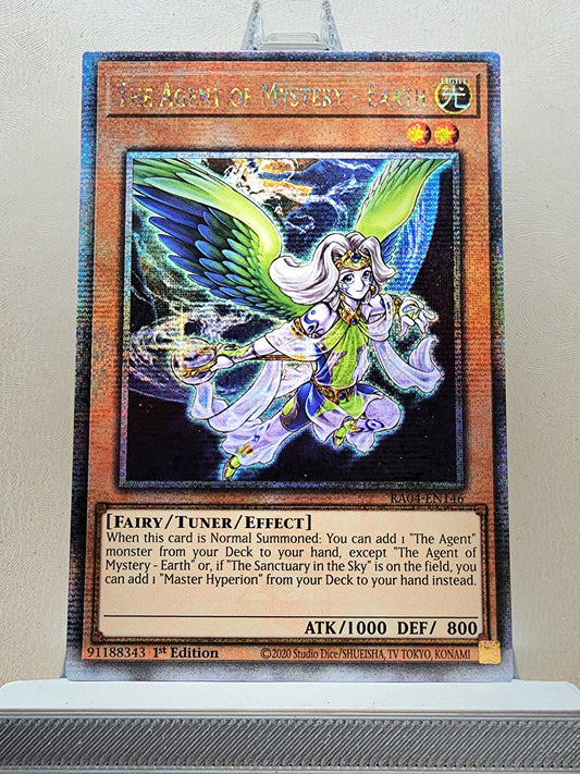 Yugioh! 1x The Agent of Mystery - Earth (RA04 - Quarter Century Secret Rare) 1st Edition