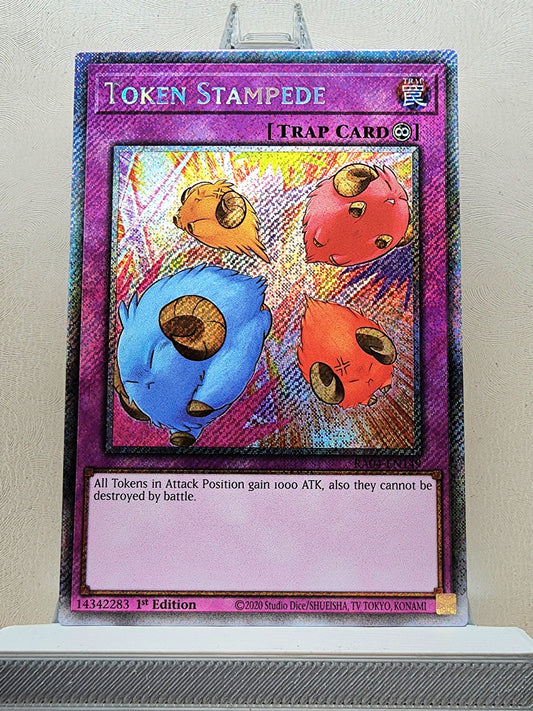 Yugioh! 1x Token Stampede (RA04 - Platinum Secret Rare) 1st Edition