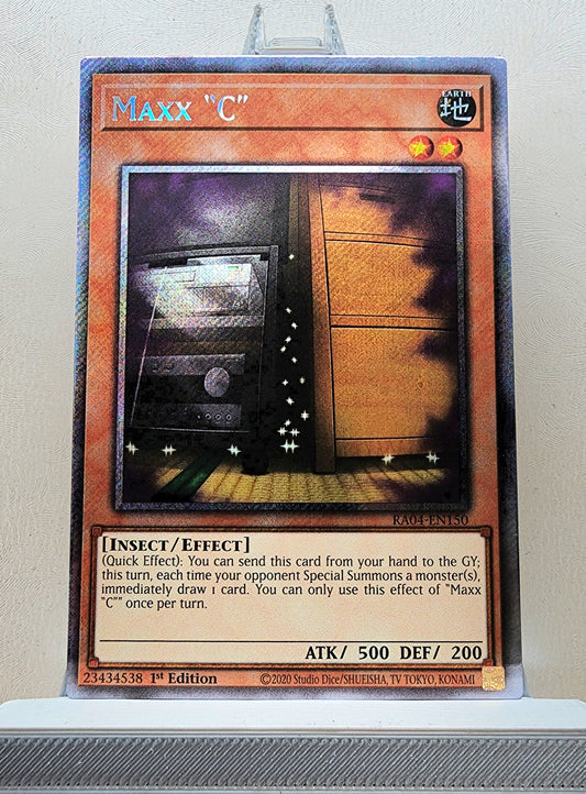 Yugioh! 1x Maxx C (RA04 - Platinum Secret Rare) 1st Edition