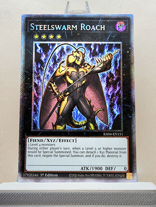 Yugioh! 1x Steelswarm Roach (RA04 - Platinum Secret Rare) 1st Edition