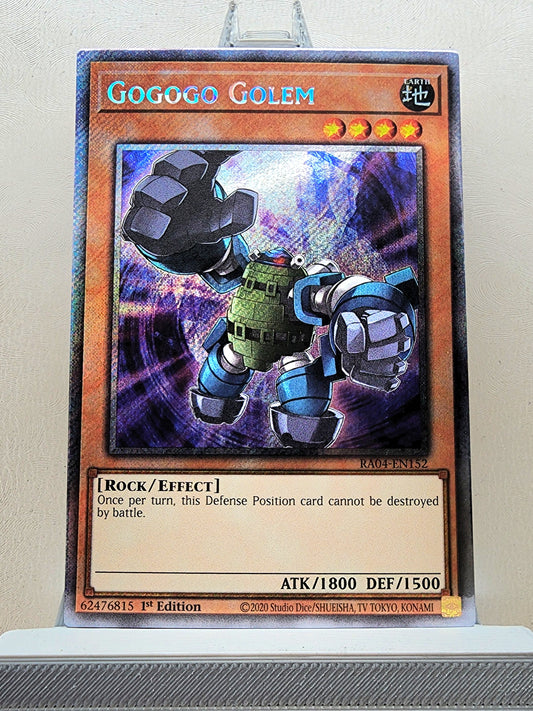 Yugioh! 1x Gogogo Golem (RA04 - Platinum Secret Rare) 1st Edition
