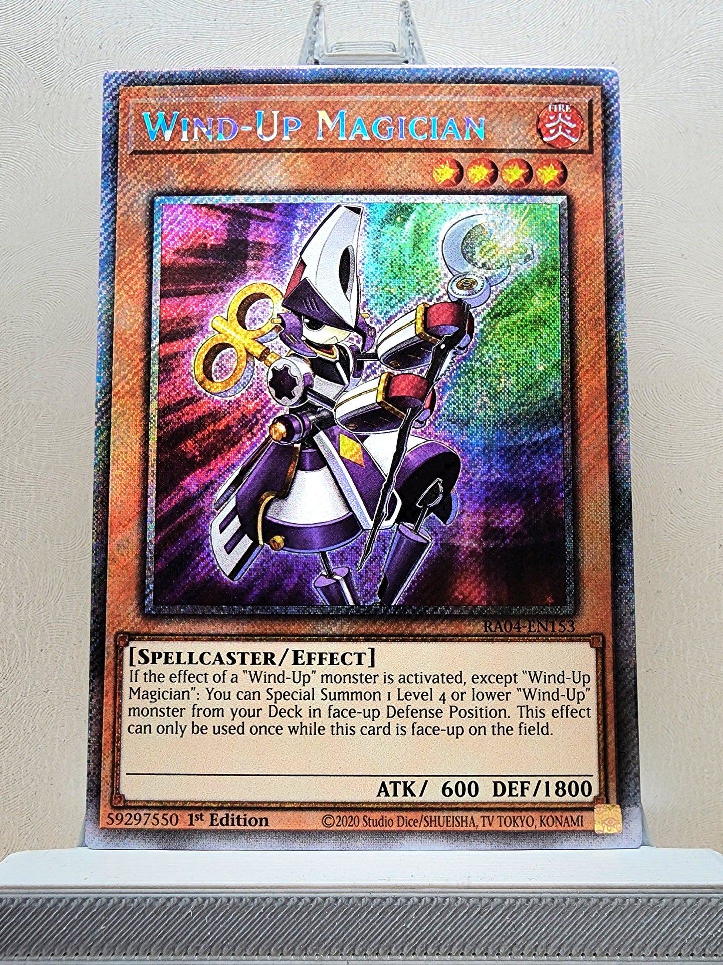 Yugioh! 1x Wind-Up Magician (RA04 - Platinum Secret Rare) 1st Edition