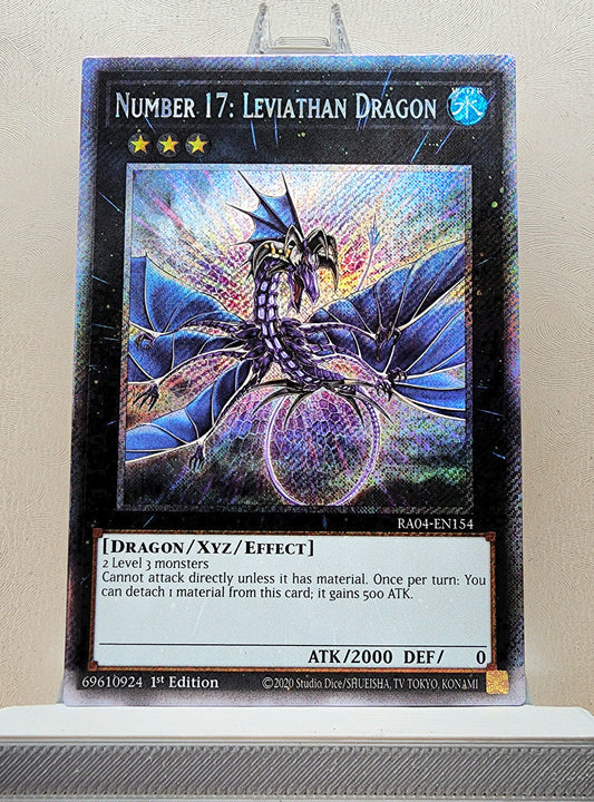 Yugioh! 1x Number 17: Leviathan Dragon (RA04 - Platinum Secret Rare) 1st Edition