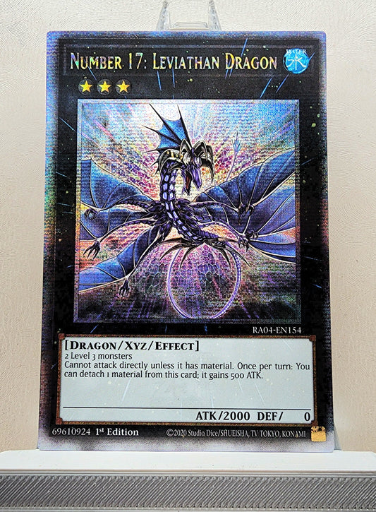 Yugioh! 1x Number 17: Leviathan Dragon (RA04 - Quarter Century Secret Rare) 1st Edition