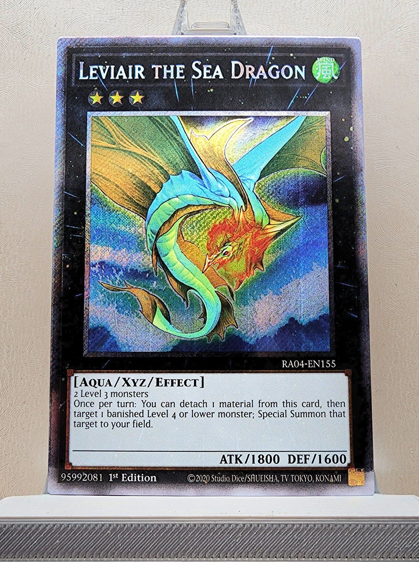 Yugioh! 1x Leviair the Sea Dragon (RA04 - Platinum Secret Rare) 1st Edition