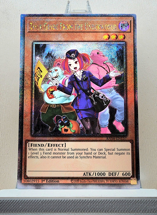 Yugioh! 1x Tour Guide From the Underworld Alt Art (RA04 - Quarter Century Secret Rare) 1st Edition