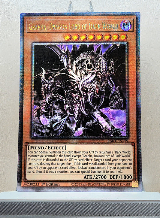 Yugioh! 1x Grapha, Dragon Lord of Dark World (RA04 - Quarter Century Secret Rare) 1st Edition